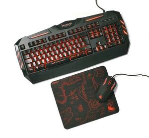 Konix Drakkar Raider Pack Gaming-Set aus Tastatur, Maus + Mauspad