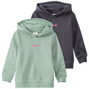 Bild 1 von 2 Mädchen Hoodies mit kleiner Stickerei SALBEI / DUNKELGRAU