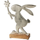 Bild 1 von Deko-Aufsteller in Hasen-Form SILBER