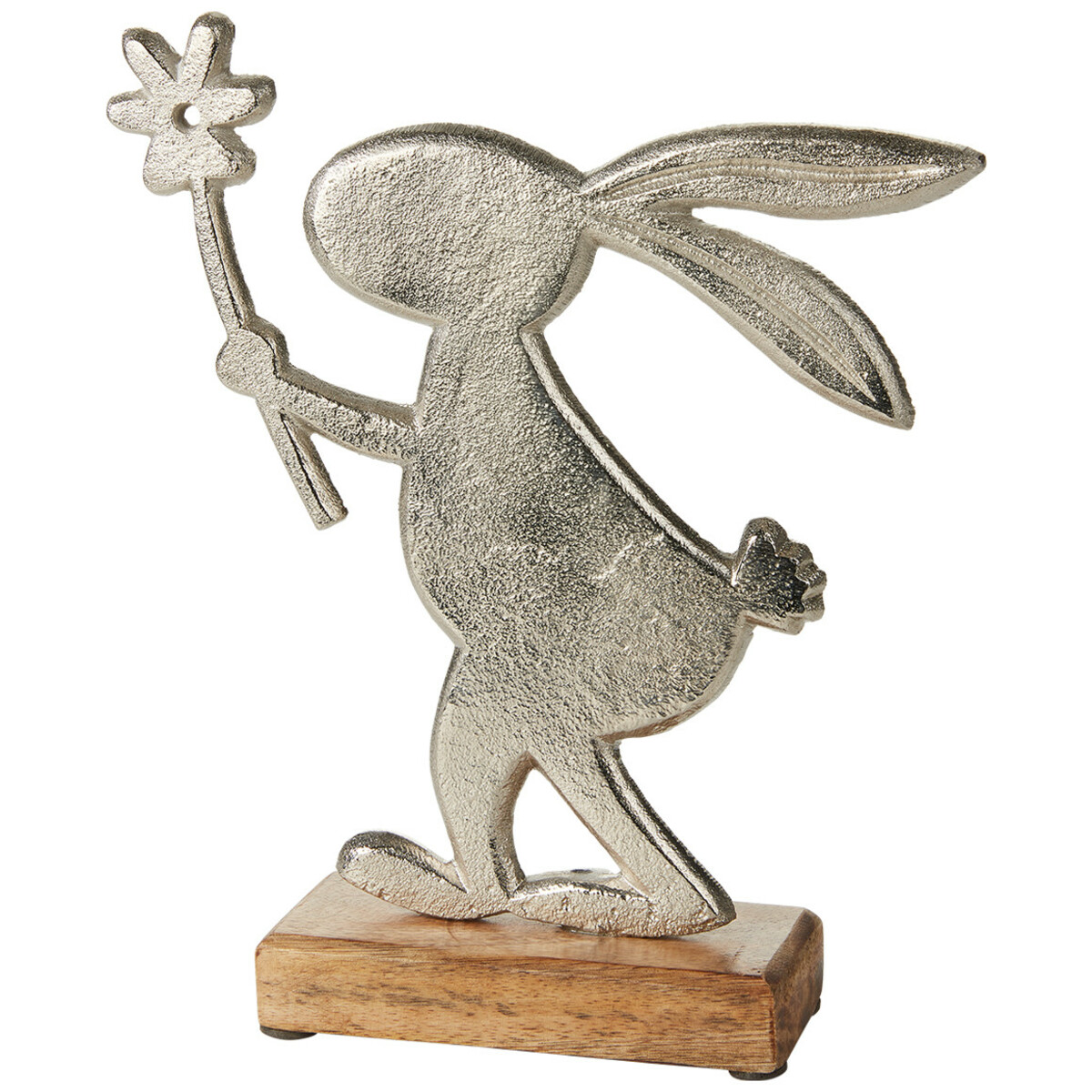 Bild 1 von Deko-Aufsteller in Hasen-Form SILBER