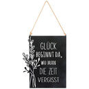 Bild 1 von Metallschild mit Schriftzug SCHWARZ