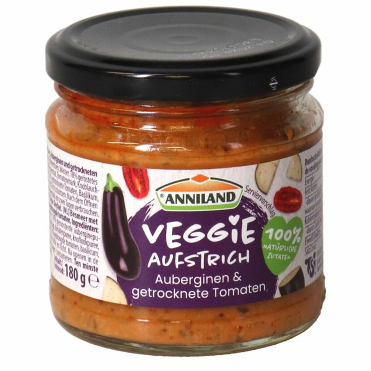 Bild 1 von Anniland 2 x Brotaufstrich Aubergine & Tomate