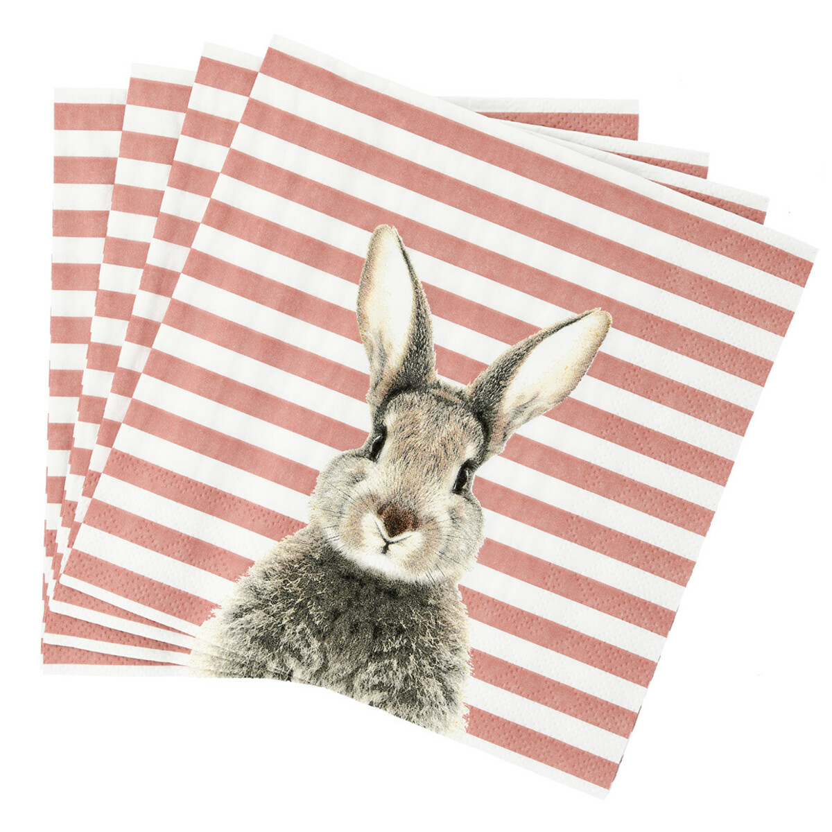 Bild 1 von 20 Servietten mit Oster-Motiv TERRACOTTA / WEISS