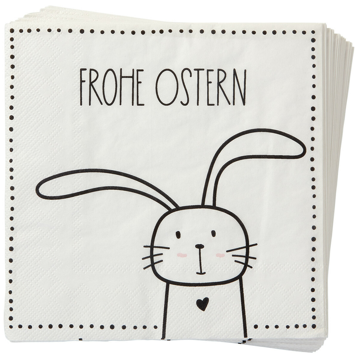 Bild 1 von 20 Servietten mit Oster-Motiv WEISS