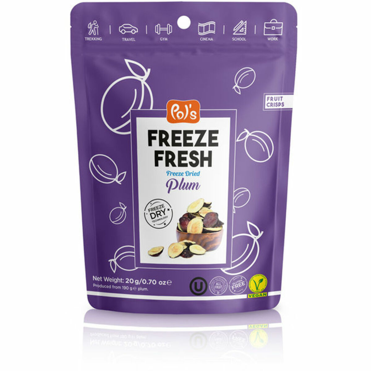 Bild 1 von Pol's Freeze Fresh Gefriergetrocknete Pflaumen Fruchtchips