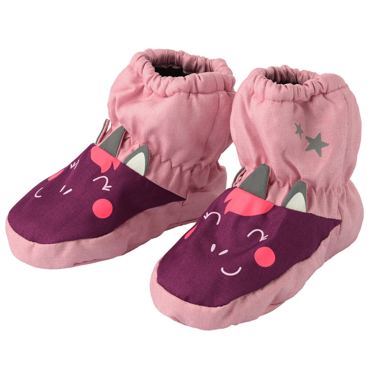 Bild 1 von Baby Softschuhe mit Einhorn-Motiv ROSA / LILA / NEONPINK