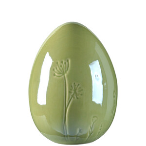Kleines Deko-Ei aus Keramik GRÜN