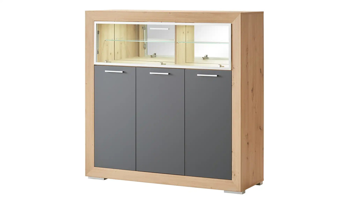 Bild 2 von Barschrank Fiesta Asteiche (Nachbildung) / Grau