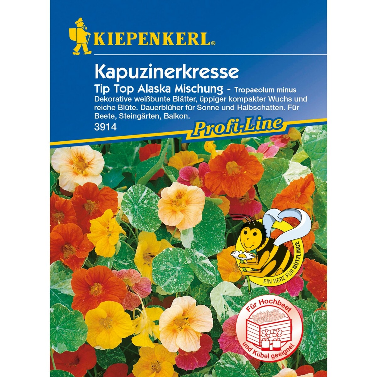 Bild 1 von Kiepenkerl Kapuzinerkresse Tip Top Alaska Mischung Mehrfarbig