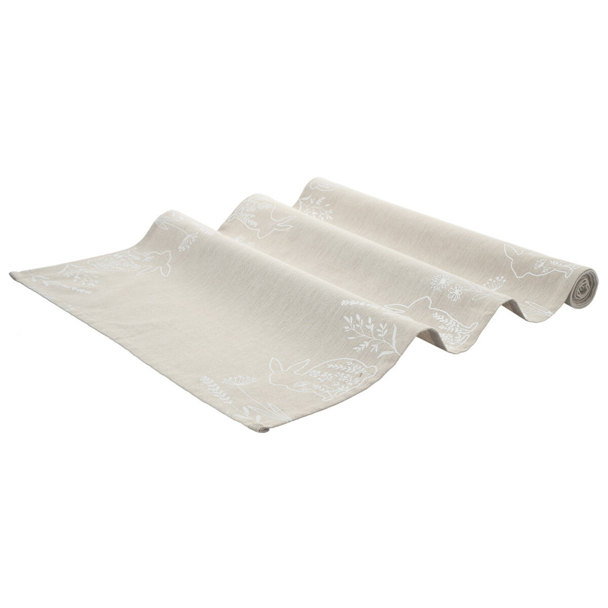 Bild 1 von Tischläufer mit floralem Print BEIGE