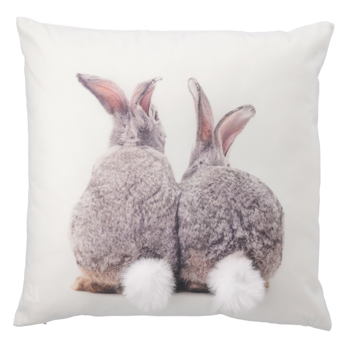 Bild 1 von Kissen mit Hasen-Motiv WEISS