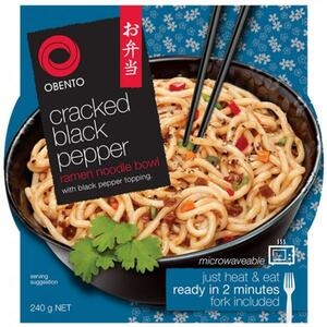 Obento Cracked Black Pepper Ramen Noodle Bowl