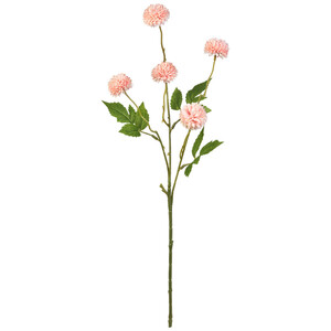 Kunstblume Dahlie ca. 52 cm ROSA / GRÜN