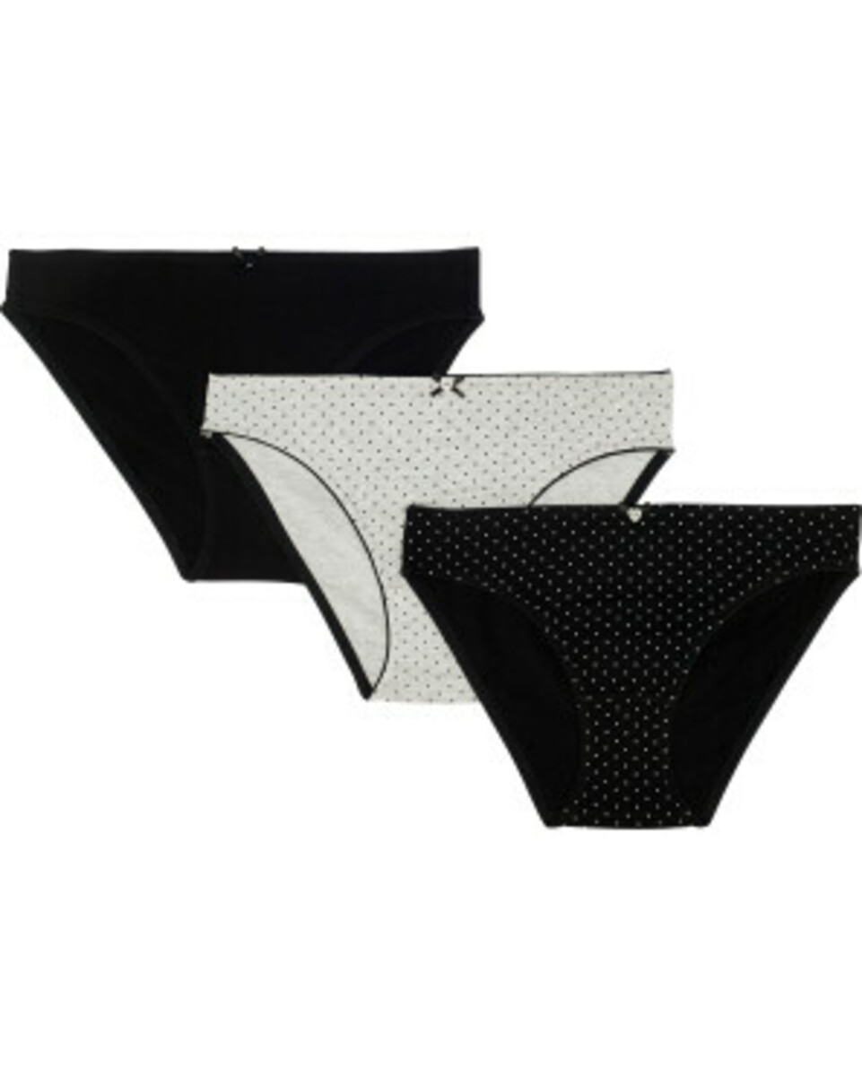 Bild 1 von Mehrfachpack Slips
       
      3er-Pack, Janina
     
      grau melange