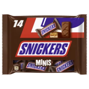 Mars-, Snickers-, Twix- oder Milky Way-Minis