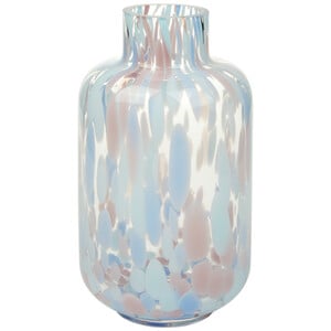 Vase aus Glas ROSA / WEISS / TRANSPARENT