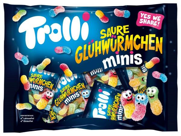 Bild 1 von Trolli Saure Glühwürmchen Minis