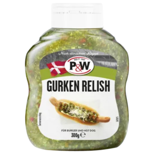 Bild 1 von P&W Gurken Relish, Knoblauch Remoulade, Hot Dog Senf oder –Ketchup