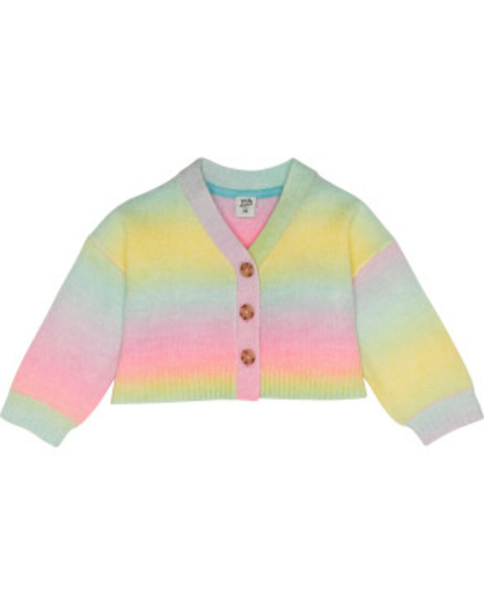 Bild 1 von Strickjacke in Regenbogenfarben
       
      Kiki & Koko, Knopfleiste
     
      regenbogenfarben