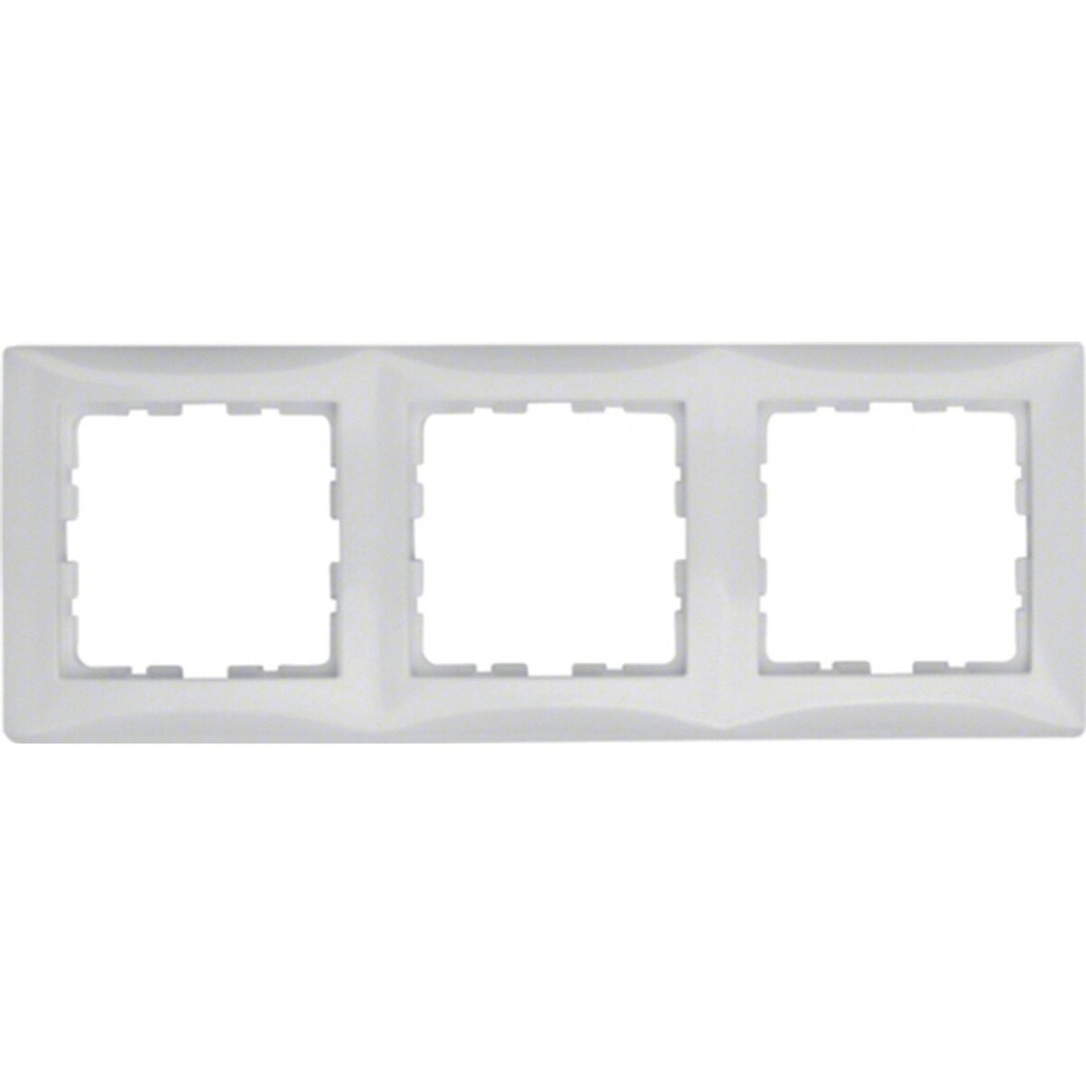 Bild 1 von Berker Abdeckrahmen 3-fach S1 Polarweiß