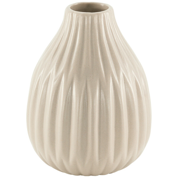 Bild 1 von Minivase mit Refliefmuster HELLBEIGE