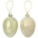 Bild 1 von 2 große Oster-Hänger in Ei-Form CREME