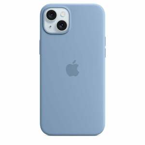 iPhone 15 Plus Silikon Case mit MagSafe - Winterblau