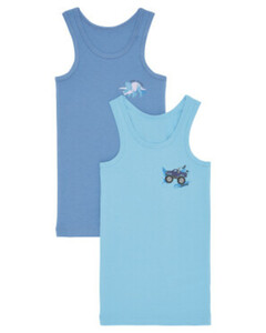 Mehrfachpack Unterhemden
       
      2er-Pack, Kiki & Koko, verschiedene Designs
     
      blau