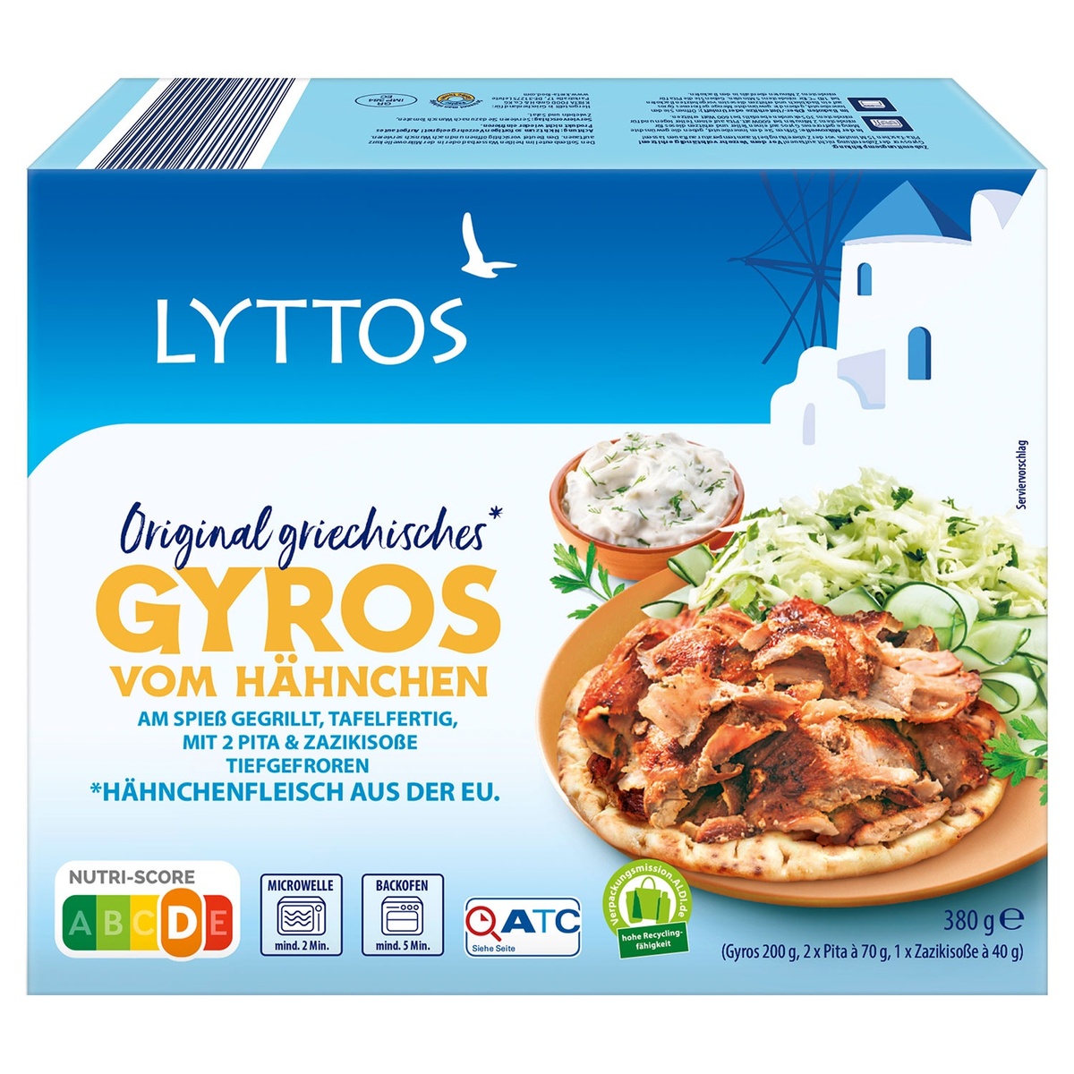 Bild 1 von LYTTOS Gyros mit Pita 380 g
