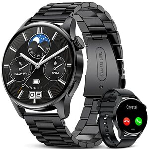 LIGE Smartwatch für Herren mit Telefonfunktion, 1.32" Bildschirm Fitness-Aktivitätstracker mit Herzfrequenz, Schrittzähler, Smartwatch für Android iOS