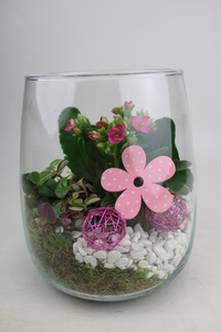 Frühlings Arrangement im 12 cm Alzada Glas