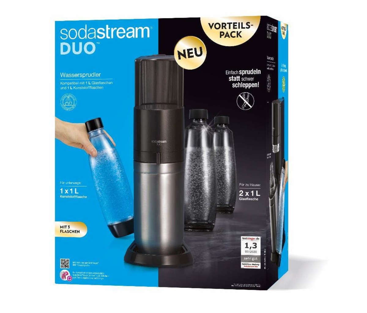 Bild 1 von SodaStream DUO Schwarz, Edelstahl