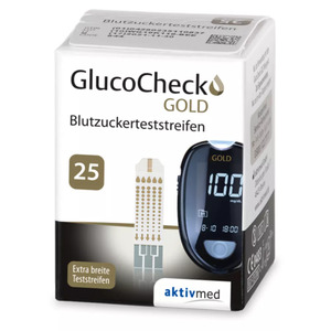 GlucoCheck GOLD Blutzuckerteststreifen - 25 St. 25 St