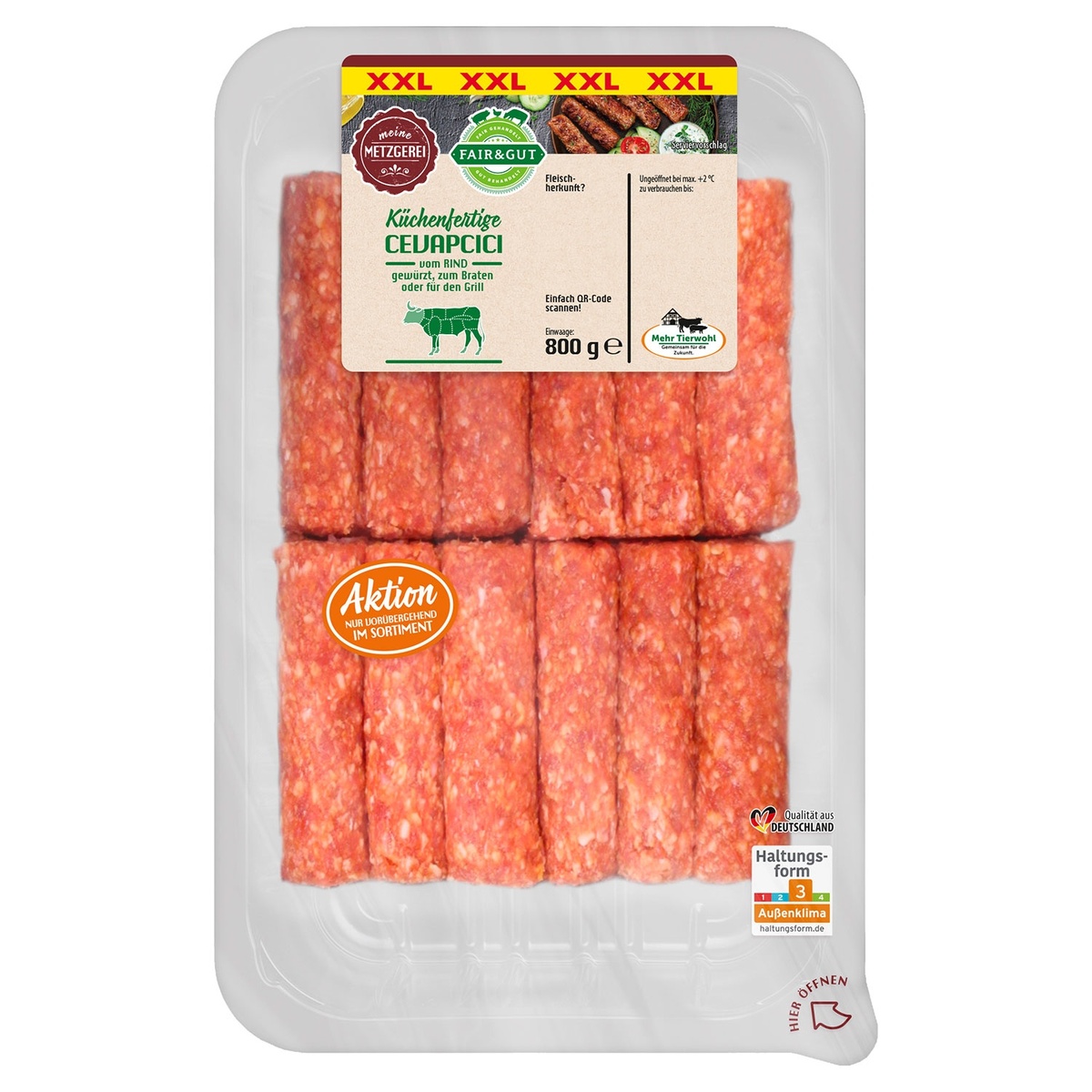 Bild 1 von FAIR & GUT Cevapcici 800 g