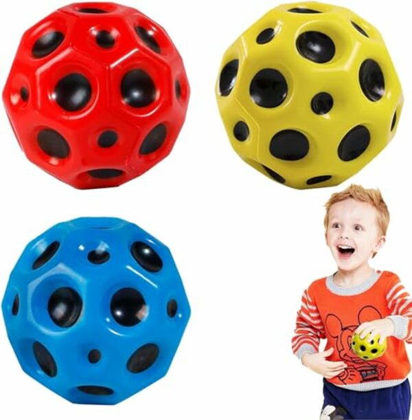 Bild 1 von Susicit Astro Jump Ball,3 Stück Sprünge Gummiball,Space Jump Ball Moon Ball, 70 mm Mini Bouncing Ball Toy,Bounce Ball Hohe Springender Gummiball Sprünge Gummiball Space Ball Für Kids Party Gift