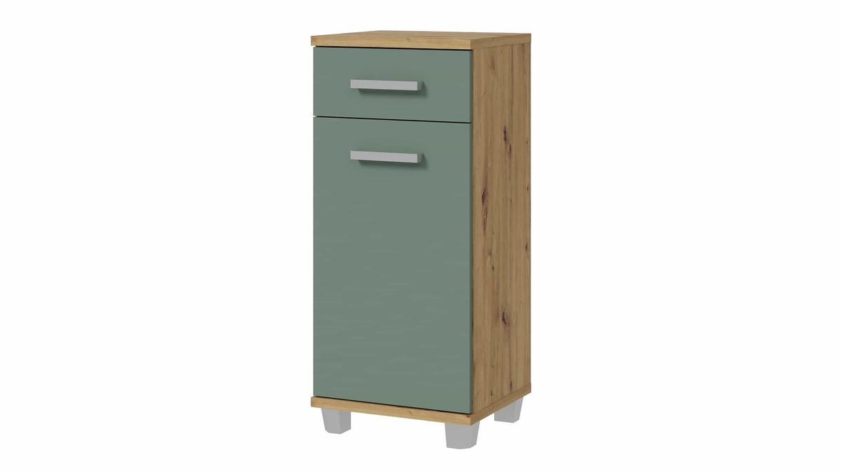 Bild 1 von Bad Unterschrank grün - Artisan Eiche 40 cm - VERIS