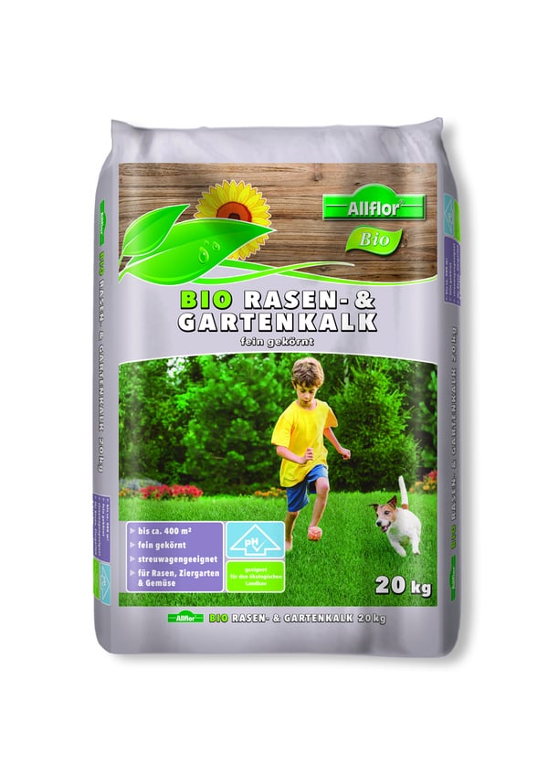 Bild 1 von Allflor  Bio Rasen- und Gartenkalk 20 kg