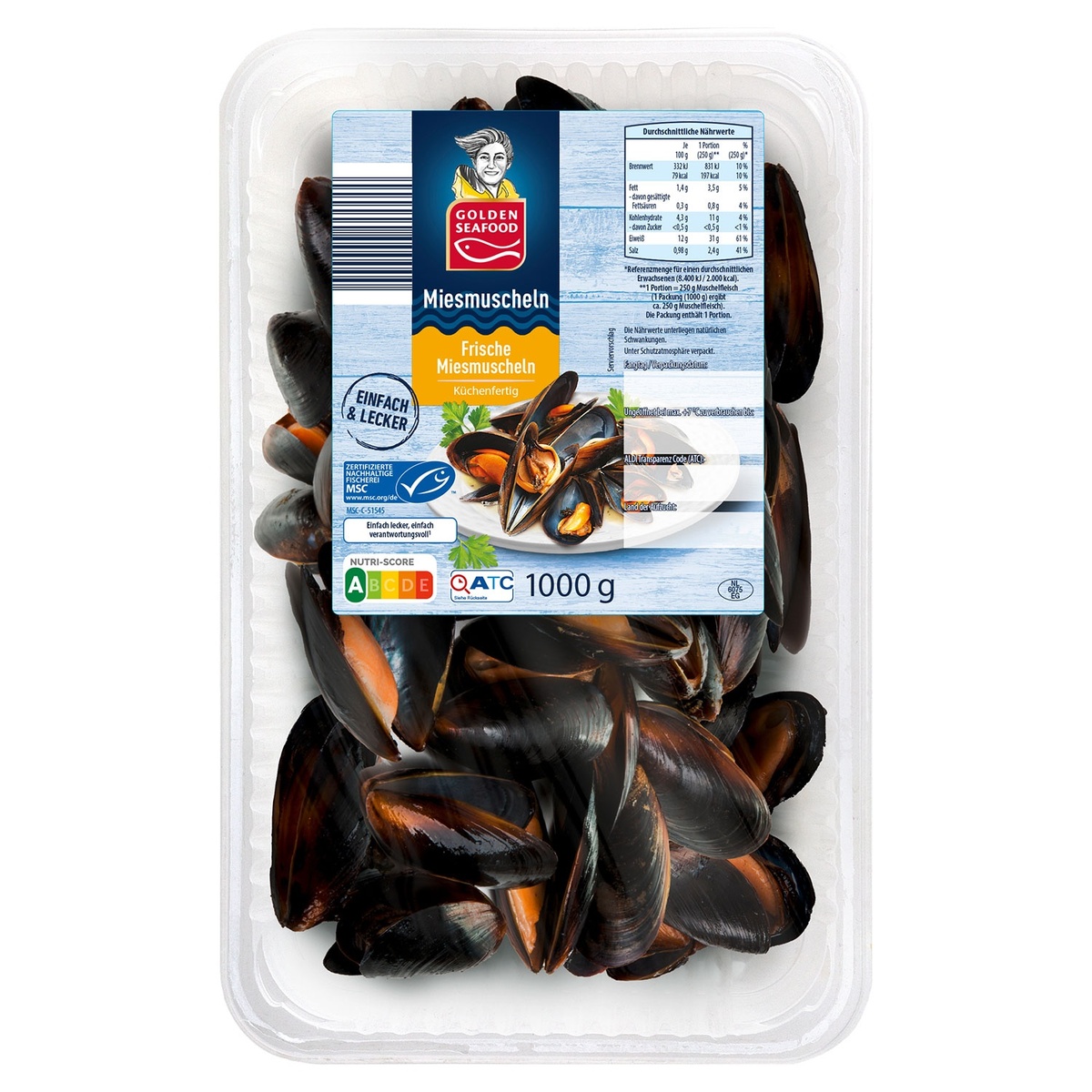 Bild 1 von GOLDEN SEAFOOD Miesmuscheln 1 kg