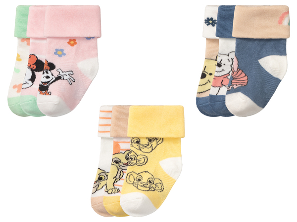 Bild 1 von Baby Mädchen Socken, 3 Paar, mit Umschlagbund