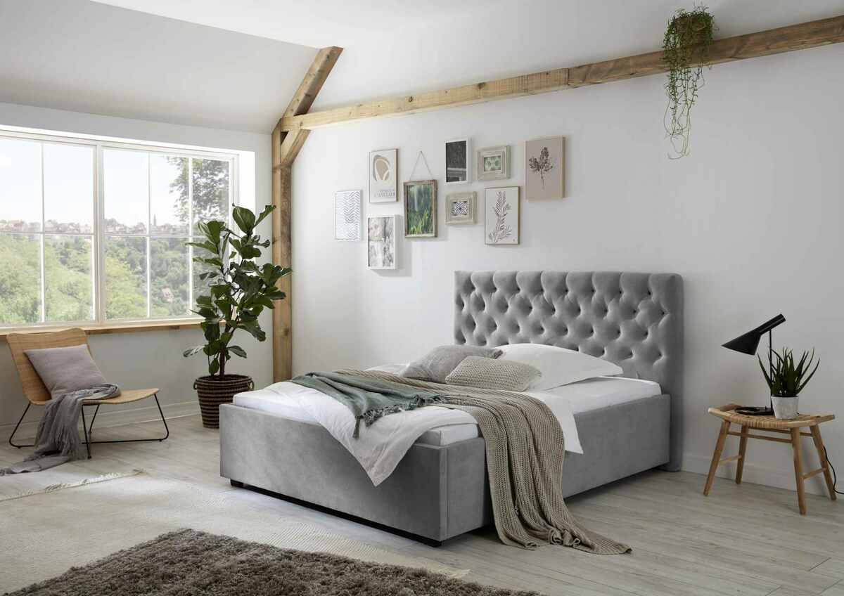 Bild 2 von Innoha Polsterbett Miami LF 140x200 cm, mit Höhenverstellung für Lattenrost, ohne Lattenrost, ohne M