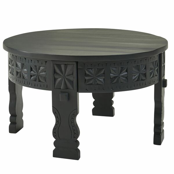 Bild 3 von Couchtisch 60 cm Wohnzimmertisch Massivholz Schwarz