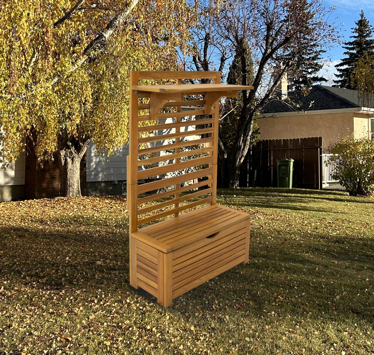 Bild 2 von HC Garten & Freizeit Blumenregal aus Akazieholz ca. 39 x 91,5 x 117 cm