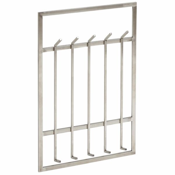 Bild 1 von Wandgarderobe 60x100x7,5 cm Metall Silber