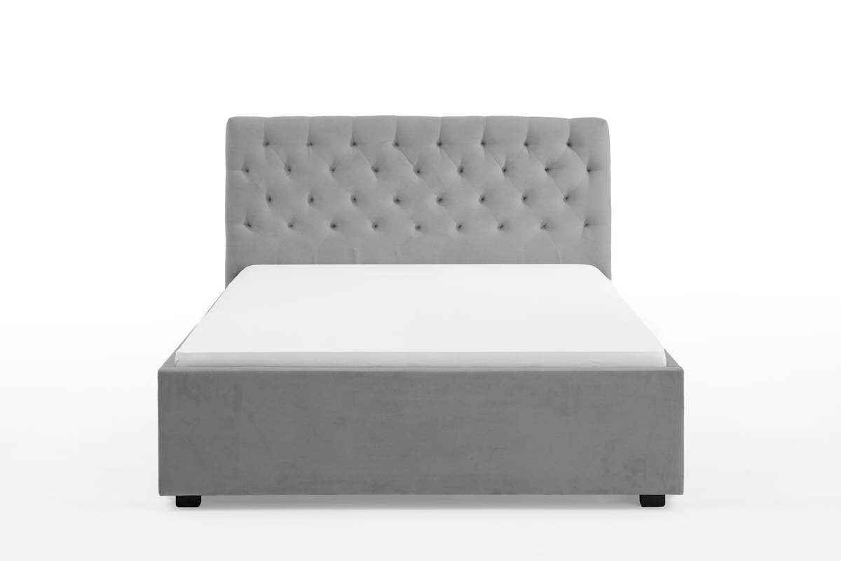 Bild 3 von Innoha Polsterbett Miami LF 160x200 cm, mit Höhenverstellung für Lattenrost, Ausf. Stoff grau