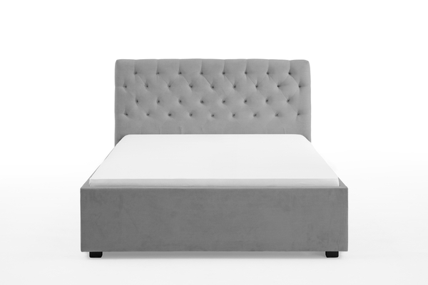 Bild 3 von Innoha Polsterbett Miami LF 160x200 cm, mit Höhenverstellung für Lattenrost, Ausf. Stoff grau