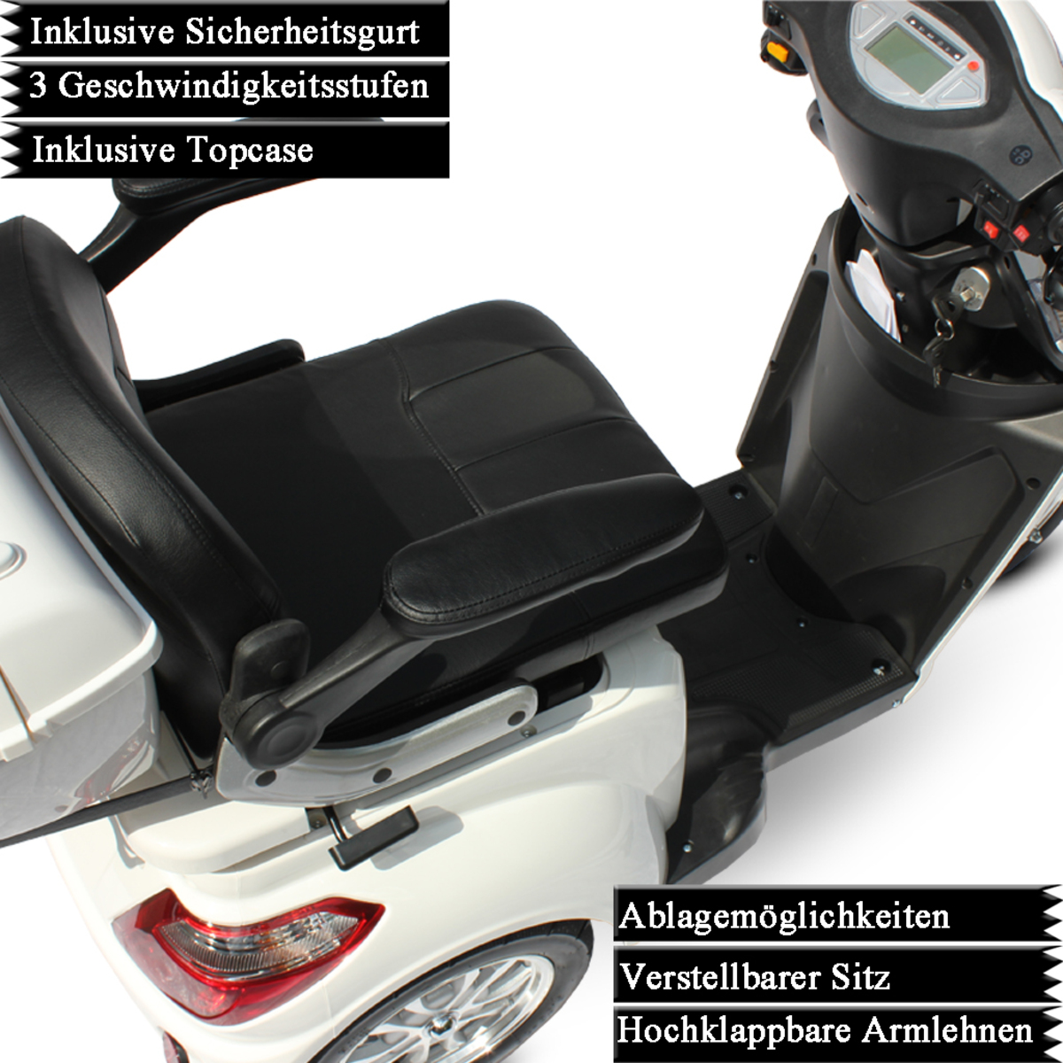 Bild 3 von ECO ENGEL 501 Weiß, 25 km/h Seniorenmobil