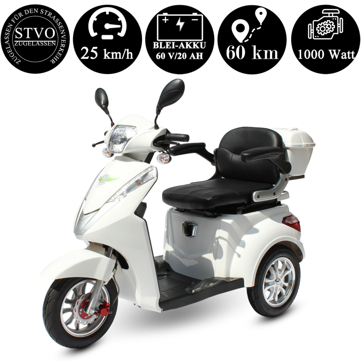 Bild 2 von ECO ENGEL 501 Weiß, 25 km/h Seniorenmobil