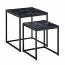 Bild 2 von 2er Set Beistelltisch 50 x 45 x 45 cm Schwarz