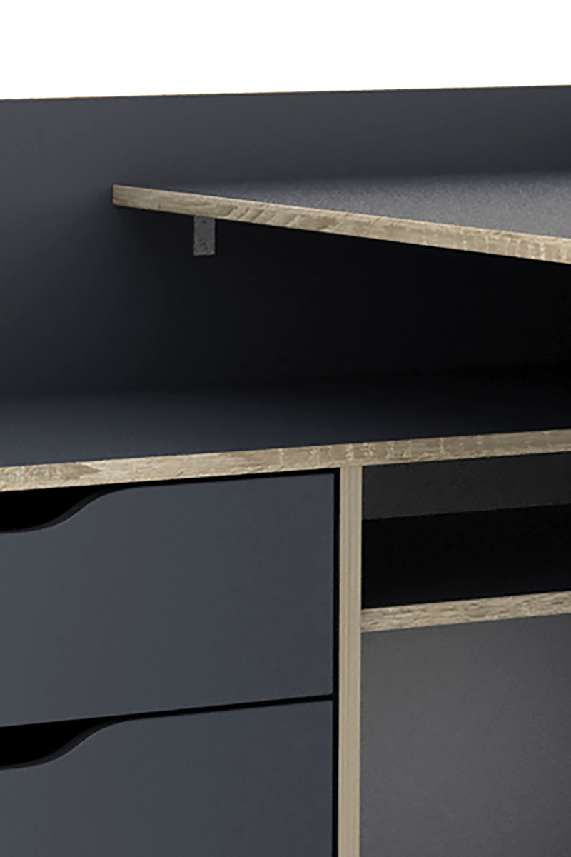 Bild 4 von byLIVING BELFAST Winkelschreibtisch BELFAST, B 129x H 83,5x T 105 cm