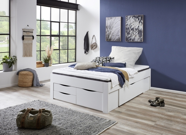 Bild 2 von Relita Stauraumbett Noah 140 x 200 cm, mit Rolllattenrost, 5 Bettschubladen und Federkernmatratze, A